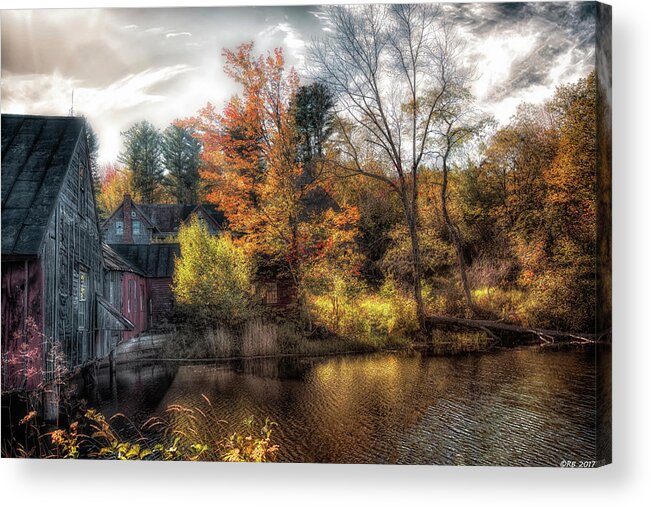 Abandoned Acrylic Print featuring the photograph Old Mill Boards #3 by Richard Bean