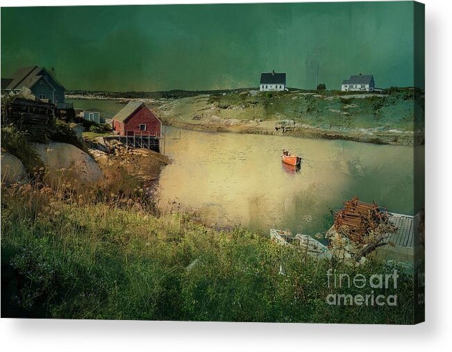 Peggy's Cove Acrylic Print featuring the photograph Peggy's Cove #3 by Eva Lechner