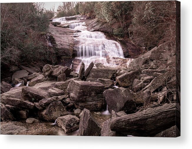 Water Falls Acrylic Print featuring the photograph Graveyard Fields Falls by Jaime Mercado