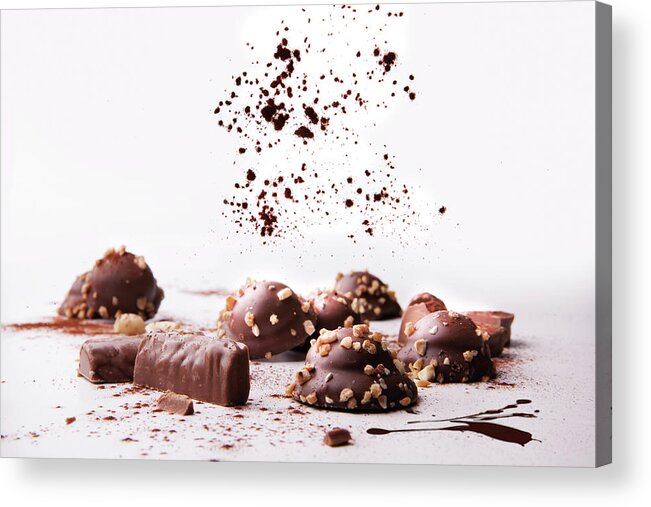 Swets Acrylic Print featuring the photograph Pralines #1 by Christine Sponchia