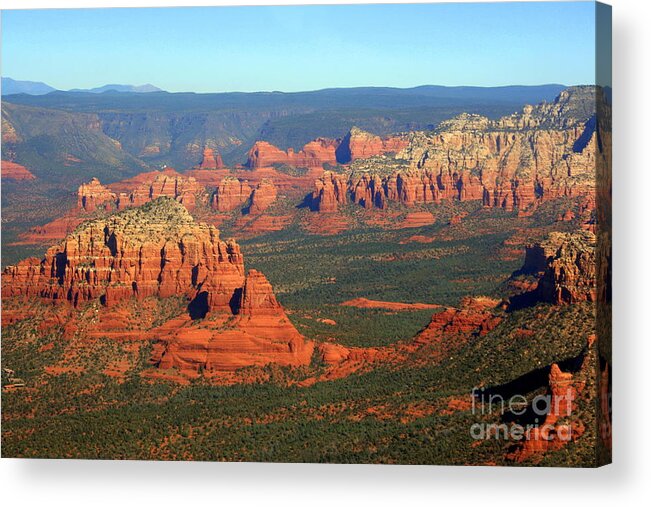 Red Mountains Acrylic Print featuring the photograph Sedona #1 by Julie Lueders 