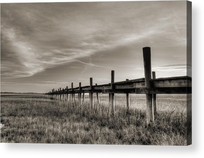 Sol Legare Acrylic Print featuring the photograph Sol Legare Dock #1 by Dustin K Ryan