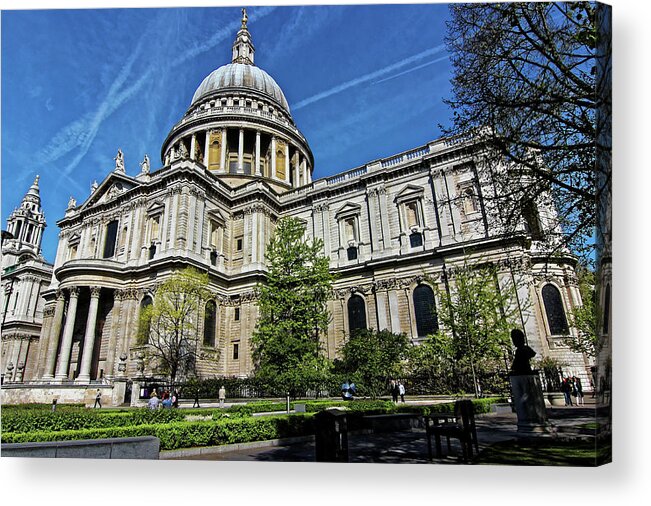St Paul's Cathedral Acrylic Print featuring the photograph St Paul's Cathedral by Doolittle Photography and Art