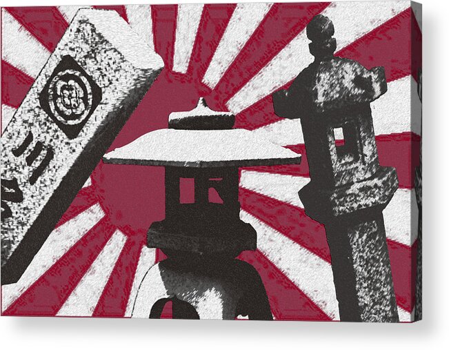 Japan Acrylic Print featuring the photograph Stoned Temples #1 by Rodger Mansfield