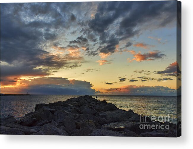 Sunrise Acrylic Print featuring the photograph Sunrise At The Wedge #1 by Eddie Yerkish