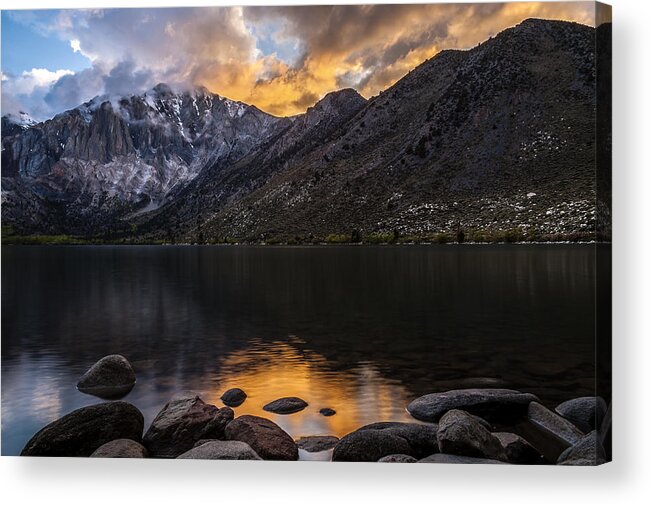 California Acrylic Print featuring the photograph Sunset at Convict Lake #1 by Cat Connor