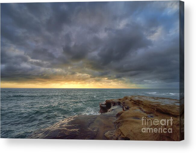 Sunset Acrylic Print featuring the photograph Sunset Cliffs #1 by Eddie Yerkish