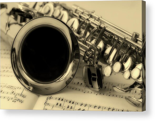 Sax Acrylic Print featuring the photograph Sweet Sounds Of The Sax #1 by Mountain Dreams