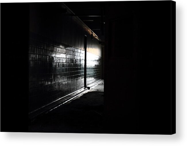 Horror Acrylic Print featuring the photograph The Uninviting Light by Kreddible Trout