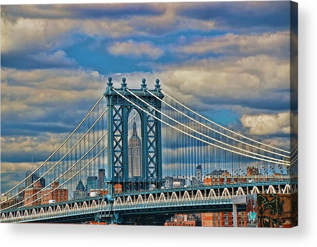 Skyscraper Acrylic Print featuring the photograph Two Icons #1 by Allen Beatty
