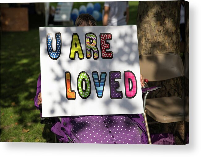 U Are Loved Acrylic Print featuring the photograph U Are Loved #1 by Tom Cochran