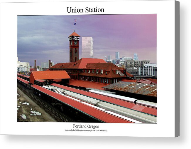 Portland Photographs Acrylic Print featuring the photograph Union Station #1 by William Jones