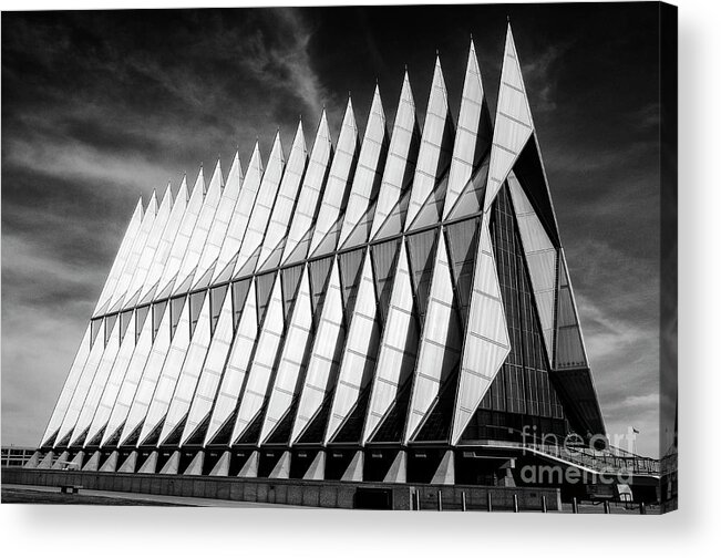 Architecture Acrylic Print featuring the photograph United States Air Force Academy Cadet Chapel 5 by Bob Christopher