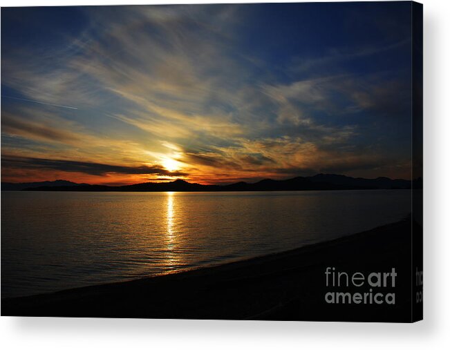 Sunset Acrylic Print featuring the photograph Welcome Beach 2015 3 #1 by Elaine Hunter