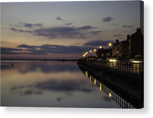 Beautiful Acrylic Print featuring the photograph West Kirby Promenade Sunset by Spikey Mouse Photography