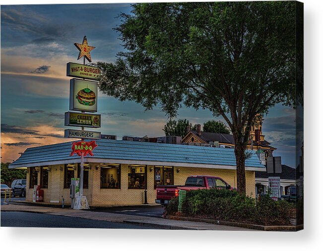 What-a-burger Acrylic Print featuring the photograph What-A-Burger by Cindi Poole