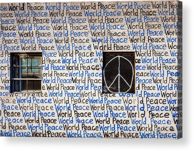 Art Acrylic Print featuring the photograph World Peace #1 by Jim West