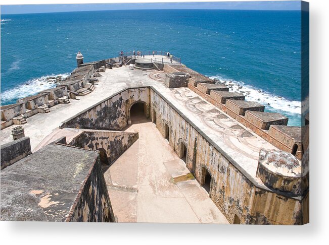 Guerite Acrylic Print featuring the photograph Castillo San Felipe del Morro in San Juan - Puerto Rico #10 by Anthony Totah