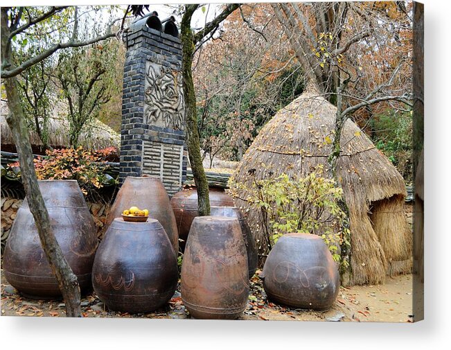 Cooking Acrylic Print featuring the photograph 13th Century Kitchen by Bill Hamilton