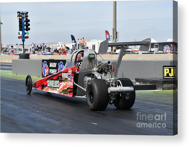 Drag Acrylic Print featuring the photograph Junior Drag Racing March 2017 #15 by Jack Norton