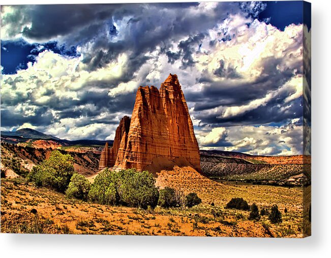 Capitol Reef National Park Acrylic Print featuring the photograph Capitol Reef National Park Catherdal Valley #17 by Mark Smith