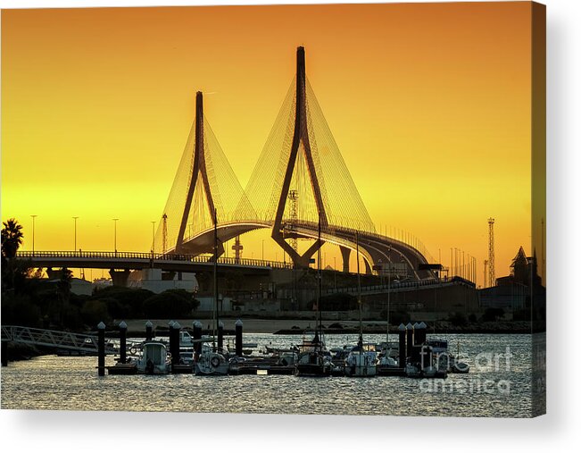 1812 Acrylic Print featuring the photograph 1812 Constitution Bridge From Rio San Pedro Puerto Real Spain by Pablo Avanzini