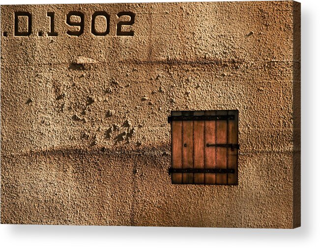 Jail Acrylic Print featuring the photograph 1902 by Evelina Kremsdorf