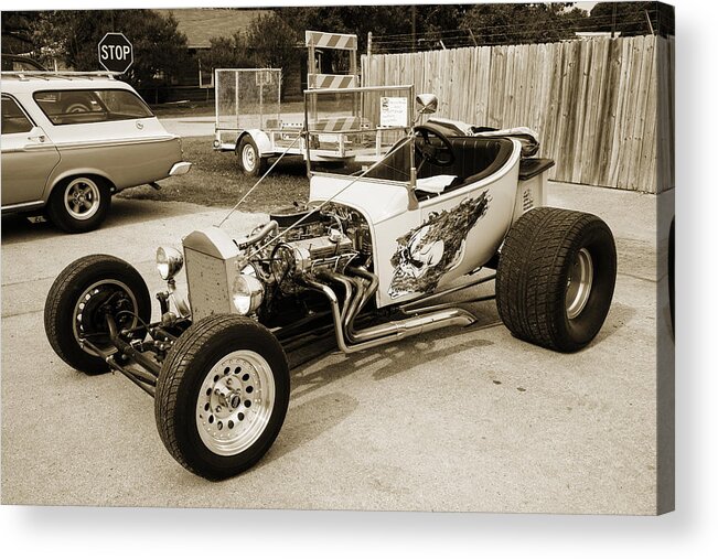 1923 Ford T-bucket Acrylic Print featuring the photograph 1923 Ford T-Bucket Vintage Classic Car Photograph 5699.01 by M K Miller