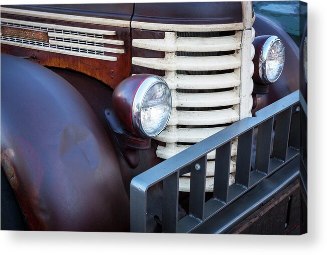 1949 Diamond T Tow Truck Acrylic Print featuring the photograph 1949 Diamond T Tow Truck c190 by Rich Franco