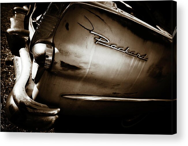 1950s Acrylic Print featuring the photograph 1950s Packard Tail by Marilyn Hunt