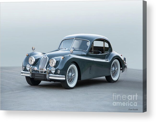 Auto Acrylic Print featuring the photograph 1955 Jaguar SK 140 Coupe by Dave Koontz