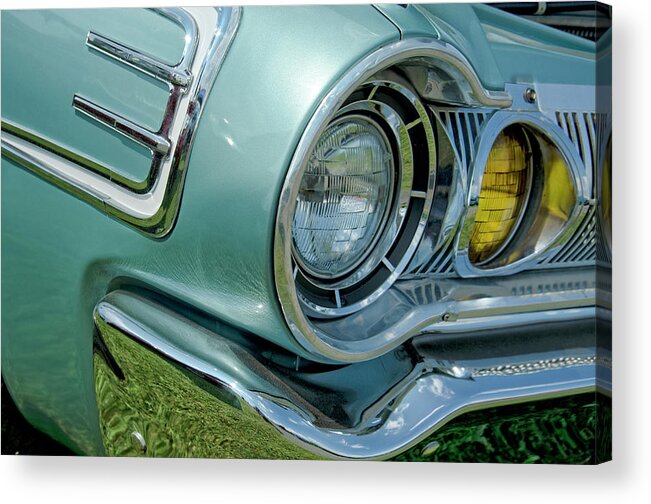 eksekverbar Lederen skinke 1964 Dodge Polara Detail Acrylic Print by Leon Winkowski - Pixels