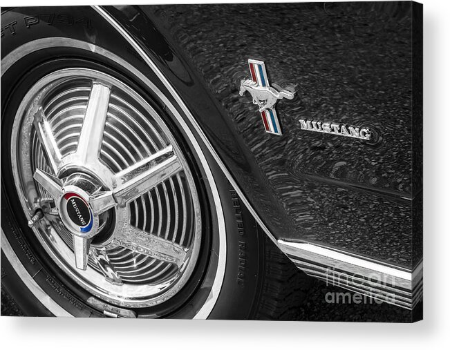 Ford Acrylic Print featuring the photograph 1964 Mustang by Dennis Hedberg