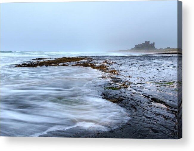 Ancient Acrylic Print featuring the photograph Bamburgh castle - #2 by Chris Smith