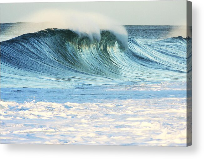 Active Acrylic Print featuring the photograph Beautiful Wave Breaking #2 by Vince Cavataio - Printscapes