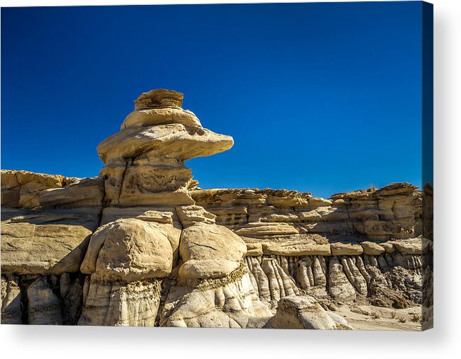 New Mexico Acrylic Print featuring the photograph Bisti Badlands #2 by Ron Pate