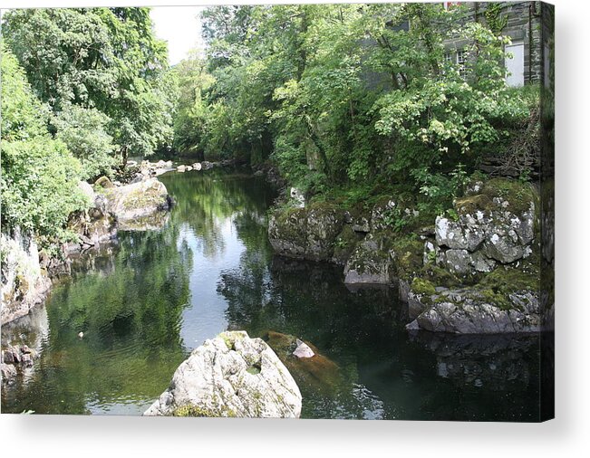 Rivers Acrylic Print featuring the photograph Conwy river near Betws y coed. #2 by Christopher Rowlands