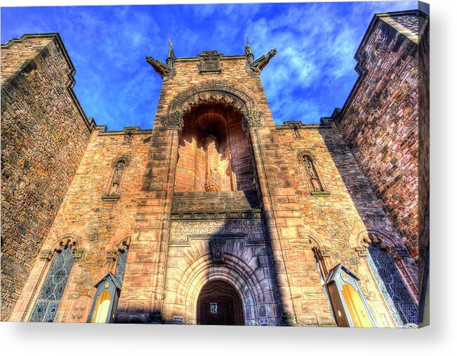 Edinburgh Acrylic Print featuring the photograph Edinburgh Castle #2 by David Pyatt