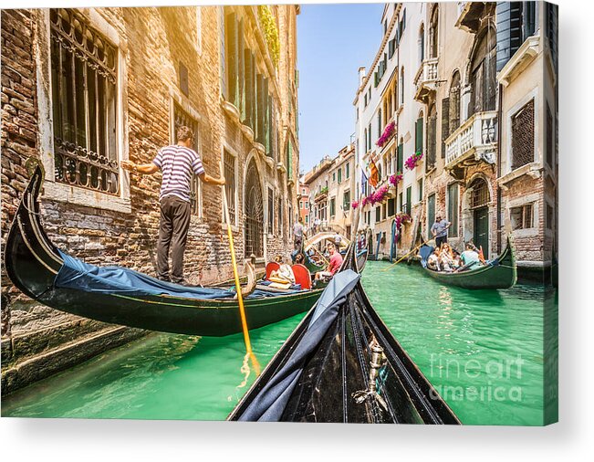 Alley Acrylic Print featuring the photograph Exploring Venice #2 by JR Photography