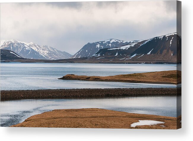 Icelandic Acrylic Print featuring the photograph Icelandic mountain Landscape by Michalakis Ppalis