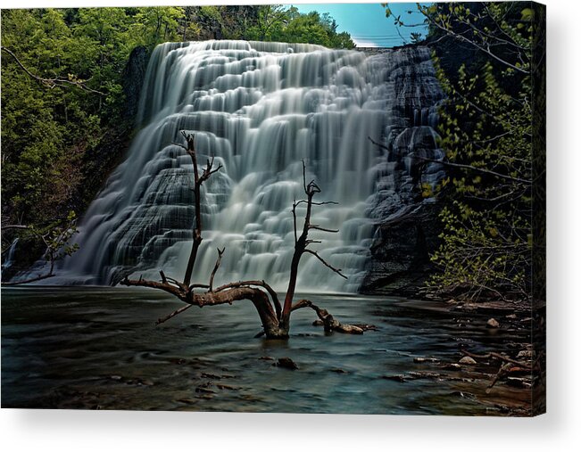 Ithaca Falls Acrylic Print featuring the photograph Ithaca Falls by Doolittle Photography and Art
