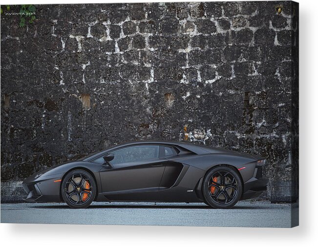 Lamborghini Acrylic Print featuring the photograph #Lamborghini #Aventador #2 by ItzKirb Photography