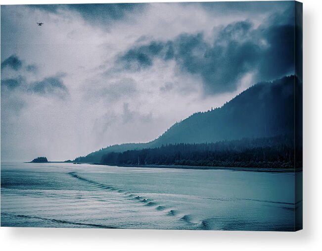 Places Acrylic Print featuring the photograph Mountain Range Scenes In June Around Juneau Alaska #2 by Alex Grichenko