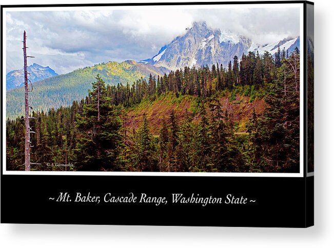 Northwest Acrylic Print featuring the photograph Mt. Baker, Cascade Range, Late Afternoon #2 by A Macarthur Gurmankin