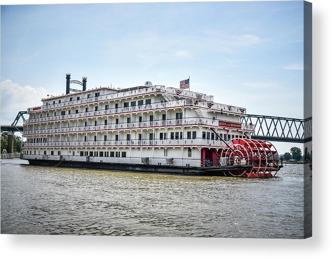 Queen Of The Mississippi Acrylic Print featuring the photograph Queen of the Mississippi #2 by Holden The Moment