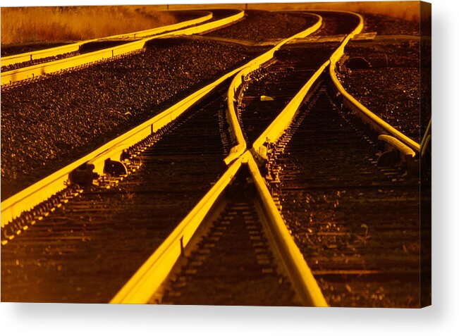 Railroad Acrylic Print featuring the photograph Railroad #2 by Mariel Mcmeeking