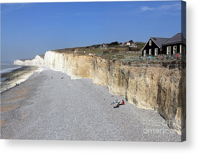 Seven Sisters East Sussex England Uk Acrylic Print featuring the photograph Seven Sisters East Sussex England UK #2 by Julia Gavin