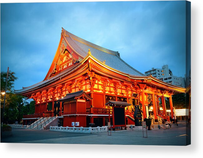 Tokyo Acrylic Print featuring the photograph Tokyo temple #2 by Songquan Deng