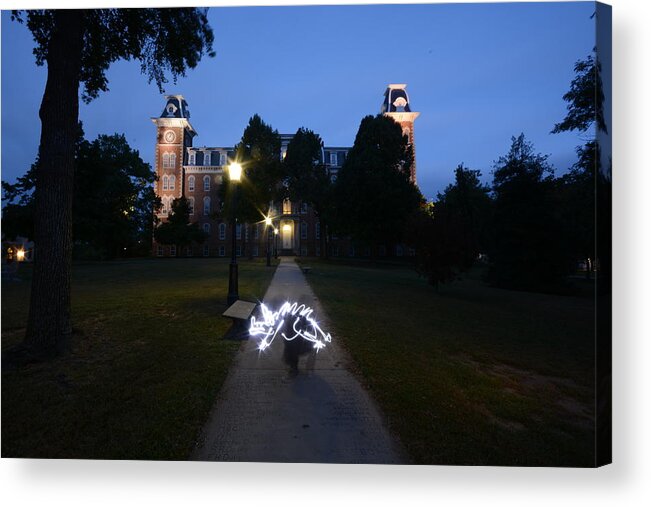 University Of Arkansas Acrylic Print featuring the photograph University Of Arkansas #2 by Chris Look