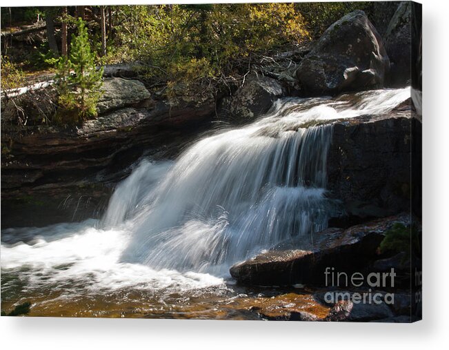 Wild Basin Acrylic Print featuring the photograph Wild Basin White Water #2 by Brent Parks